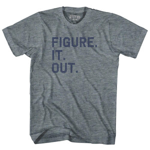 Figure. It. Out Womens Tri-Blend Junior Cut T-Shirt - Athletic Grey Figure. It. Out Womens Tri-Blend Junior Cut T-Shirt - Athletic Grey