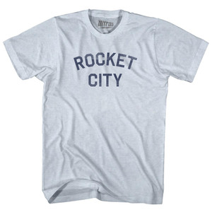 Rocket City Adult Tri-Blend T-shirt - Athletic White