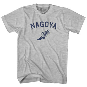 Nagoya Running Track Winged Foot Youth Cotton T-shirt - Grey Heather Nagoya Running Track Winged Foot Youth Cotton T-shirt - Grey Heather
