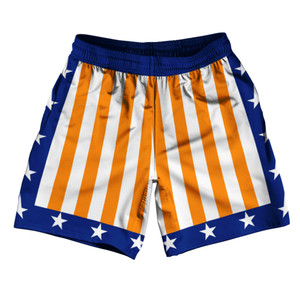 New York Royal, Orange and White Champ Soccer Shorts Made In USA New York Royal, Orange and White Champ Soccer Shorts Made In USA