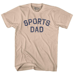 Sports Dad Adult Cotton T-shirt - Creme