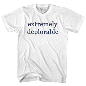 Extremely Deplorable Rage Font-Adult Cotton T-shirt - White