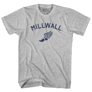 Norwich Running Track Winged Foot-Youth Cotton T-shirt - Grey Heather Norwich Running Track Winged Foot-Youth Cotton T-shirt - Grey Heather