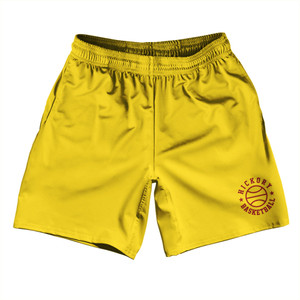 Hickory Yellow Athletic Running Fitness Exercise Shorts 7" Inseam Shorts Made In USA Hickory Yellow Athletic Running Fitness Exercise Shorts 7" Inseam Shorts Made In USA