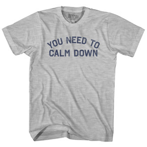 You Need to Calm Down Womens Cotton Junior Cut T-Shirt - Grey Heather You Need to Calm Down Womens Cotton Junior Cut T-Shirt - Grey Heather