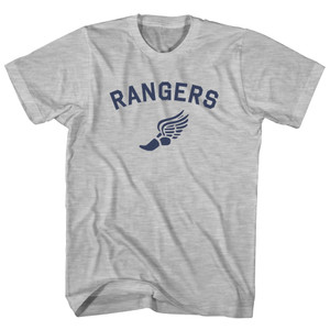 Rangers Running Track Winged Foot Youth Cotton T-shirt - Grey Heather Rangers Running Track Winged Foot Youth Cotton T-shirt - Grey Heather