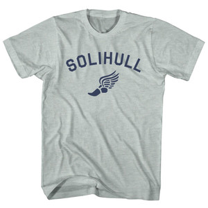 Solihull Running Track Winged Foot Adult Tri-Blend T-shirt - Athletic Cool Grey Solihull Running Track Winged Foot Adult Tri-Blend T-shirt - Athletic Cool Grey