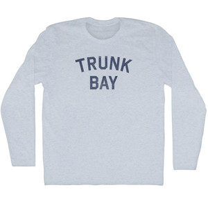 Trunk Bay Adult Tri-Blend Long Sleeve T-shirt - Athletic White