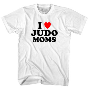 I Love Judo Moms Youth Cotton T-shirt - White I Love Judo Moms Youth Cotton T-shirt - White