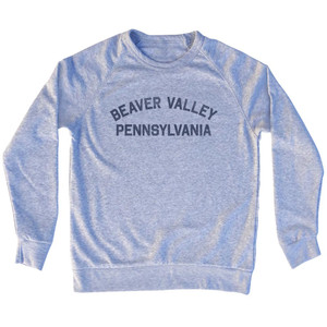 Beaver Valley Pennsylvania Adult Tri-Blend Sweatshirt - Grey Heather Beaver Valley Pennsylvania Adult Tri-Blend Sweatshirt - Grey Heather