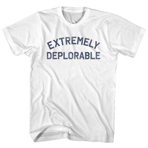 Extremely Deplorable Womens Cotton Junior Cut T-Shirt - White