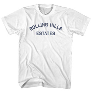 Rolling Hills Estates Adult Cotton T-Shirt - White