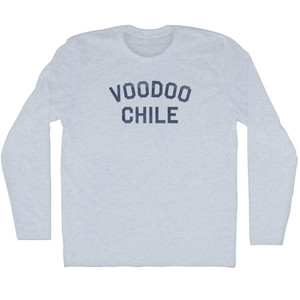 Voodoo Chile Adult Tri-Blend Long Sleeve T-Shirt - Athletic White Voodoo Chile Adult Tri-Blend Long Sleeve T-Shirt - Athletic White