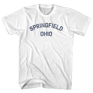 Springfield Ohio Adult Cotton T-Shirt - White