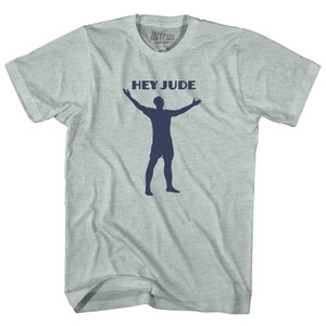 Hey Jude Soccer Celebration Adult Tri-Blend T-shirt - Athletic Cool Grey Hey Jude Soccer Celebration Adult Tri-Blend T-shirt - Athletic Cool Grey