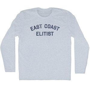 East Coast Elitist Adult Tri-Blend Long Sleeve T-shirt - Athletic White East Coast Elitist Adult Tri-Blend Long Sleeve T-shirt - Athletic White