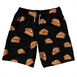 Pumpkin Pie Shorts 10" Swim Shorts Made in USA - Black