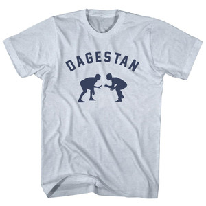 DAGESTAN Team Wrestling Adult Tri-Blend T-shirt - Athletic White