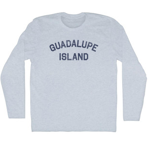 Guadalupe Island Adult Tri-Blend Long Sleeve T-shirt - Athletic White Guadalupe Island Adult Tri-Blend Long Sleeve T-shirt - Athletic White