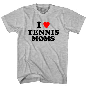 I Love Tennis Moms Youth Cotton T-shirt - Grey Heather I Love Tennis Moms Youth Cotton T-shirt - Grey Heather