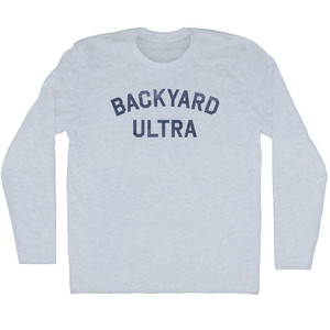 Backyard Ultra Adult Tri-Blend Long Sleeve T-Shirt - Athletic White Backyard Ultra Adult Tri-Blend Long Sleeve T-Shirt - Athletic White