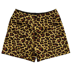 Cheetah Pattern Lacrosse Shorts Made In USA - Yellow Cheetah Pattern Lacrosse Shorts Made In USA - Yellow