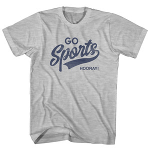 Go Sports Hooray Youth Cotton T-shirt - Grey Heather Go Sports Hooray Youth Cotton T-shirt - Grey Heather