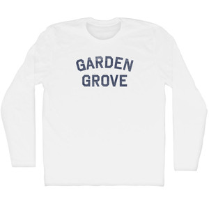 Garden Grove Adult Cotton Long Sleeve T-shirt - White