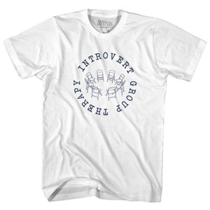 Introvert Group Adult Cotton T-shirt - White