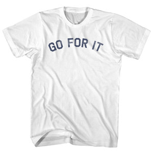 GO FOR IT Youth Cotton T-shirt - White GO FOR IT Youth Cotton T-shirt - White
