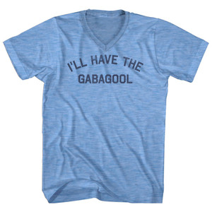 I'll Have The Gabagool Adult Tri-Blend V-neck T-shirt - Athletic Blue I'll Have The Gabagool Adult Tri-Blend V-neck T-shirt - Athletic Blue