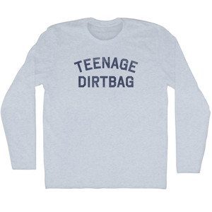Teenage Dirtbag Adult Tri-Blend Long Sleeve T-shirt - Athletic White Teenage Dirtbag Adult Tri-Blend Long Sleeve T-shirt - Athletic White