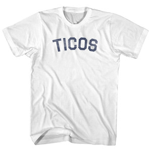 Ticos Adult Cotton T-shirt - White