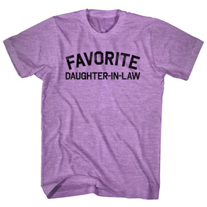 Favorite Daughter-In-Law Adult Tri-Blend T-shirt - Athletic Purple Favorite Daughter-In-Law Adult Tri-Blend T-shirt - Athletic Purple