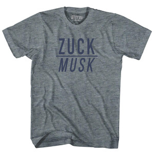 Zuck over Musk Youth Tri-Blend T-shirt - Athletic Grey Zuck over Musk Youth Tri-Blend T-shirt - Athletic Grey