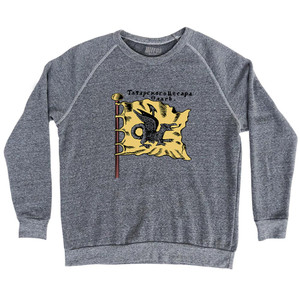 Dragon Flag Adult Tri-Blend Sweatshirt - Athletic Grey
