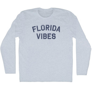 Florida Vibes Adult Tri-Blend Long Sleeve T-shirt - Athletic White Florida Vibes Adult Tri-Blend Long Sleeve T-shirt - Athletic White