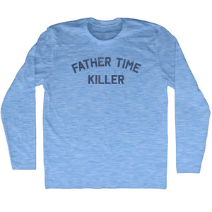 Father Time Killer Adult Tri-Blend Long Sleeve T-shirt - Athletic Blue Father Time Killer Adult Tri-Blend Long Sleeve T-shirt - Athletic Blue