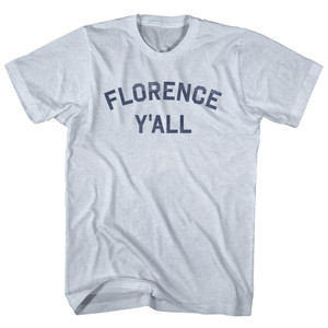 Florence Y'all Adult Tri-Blend T-shirt - Athletic White