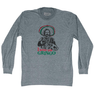 Pancho Villa Adult Tri-Blend Long Sleeve T-shirt - Athletic Grey
