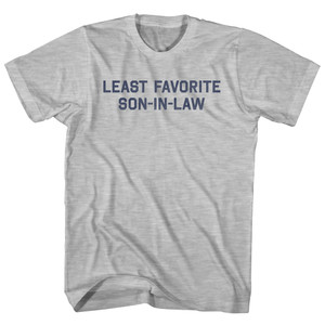 Least Favorite Son-In-Law Womens Cotton Junior Cut T-Shirt - Grey Heather