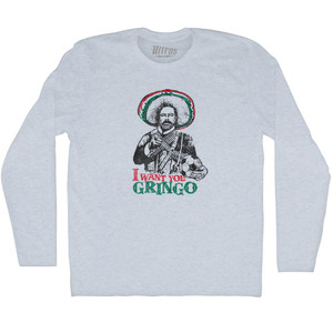 Pancho Villa Adult Tri-Blend Long Sleeve T-shirt - Athletic White Pancho Villa Adult Tri-Blend Long Sleeve T-shirt - Athletic White