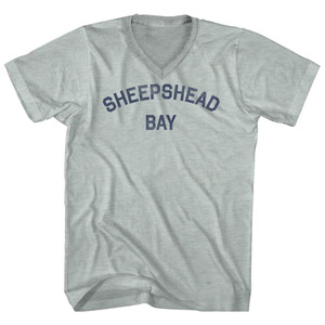 Sheepshead Bay Adult Tri-Blend V-neck T-shirt - Athletic Cool Grey Sheepshead Bay Adult Tri-Blend V-neck T-shirt - Athletic Cool Grey