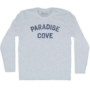 Paradise Cove Adult Tri-Blend Long Sleeve T-shirt - Athletic White Paradise Cove Adult Tri-Blend Long Sleeve T-shirt - Athletic White