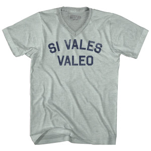 Si Vales Valeo Adult Tri-Blend V-neck T-shirt - Athletic Cool Grey Si Vales Valeo Adult Tri-Blend V-neck T-shirt - Athletic Cool Grey