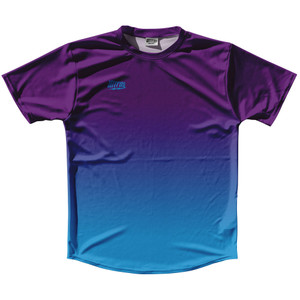 Purple Medium And Blue Surf Ombre Ultras Tennis Shirt Crew Neck - Purple Medium & Blue Surf Ombre Purple Medium And Blue Surf Ombre Ultras Tennis Shirt Crew Neck - Purple Medium & Blue Surf Ombre