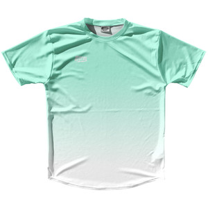 Mint And White Ombre Ultras Tennis Shirt Crew Neck - Kelly Green Dark Mint And White Ombre Ultras Tennis Shirt Crew Neck - Kelly Green Dark