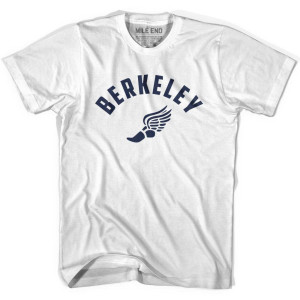 Berkeley Running Winged Foot Track T-Shirt - Adult -Grey Heather Berkeley Running Winged Foot Track T-Shirt - Adult -Grey Heather