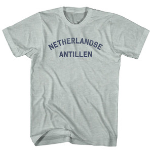 Netherlandse Antillen Adult Tri-Blend T-shirt - Athletic Cool Grey Netherlandse Antillen Adult Tri-Blend T-shirt - Athletic Cool Grey