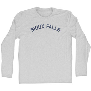 Sioux Falls Adult Cotton Long Sleeve T-shirt - Grey Heather